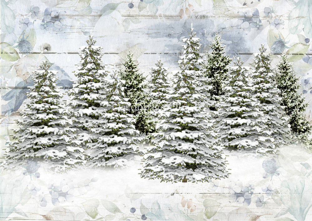 Woodland Trees Rice Paper - Decoupage Queen