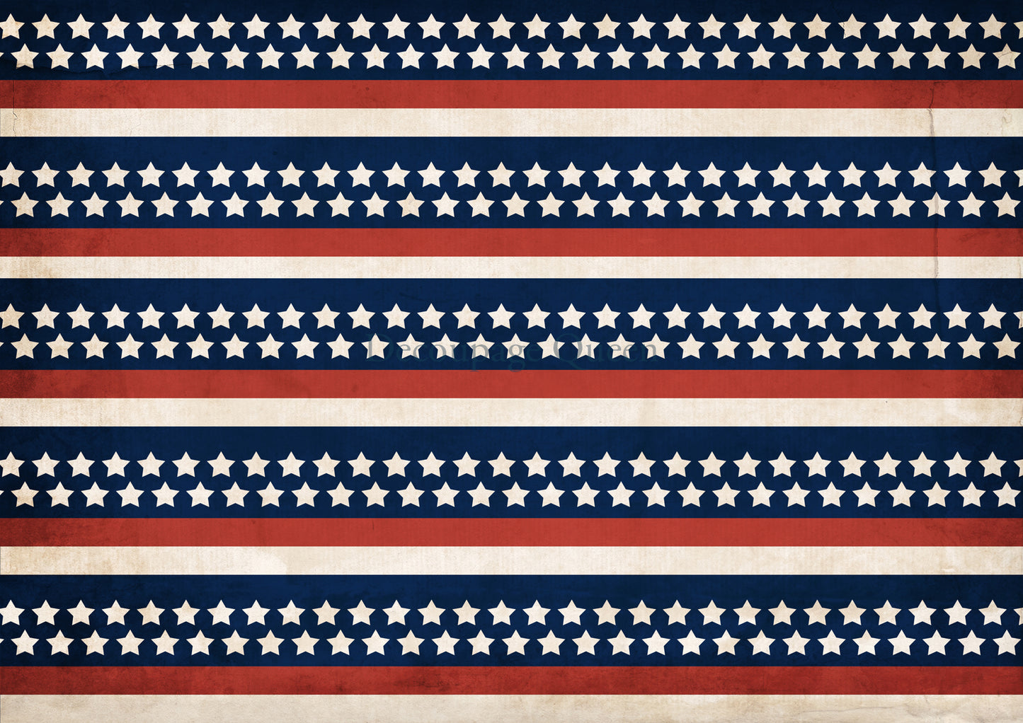 Stars & Stripes Rice Paper - Decoupage Queen