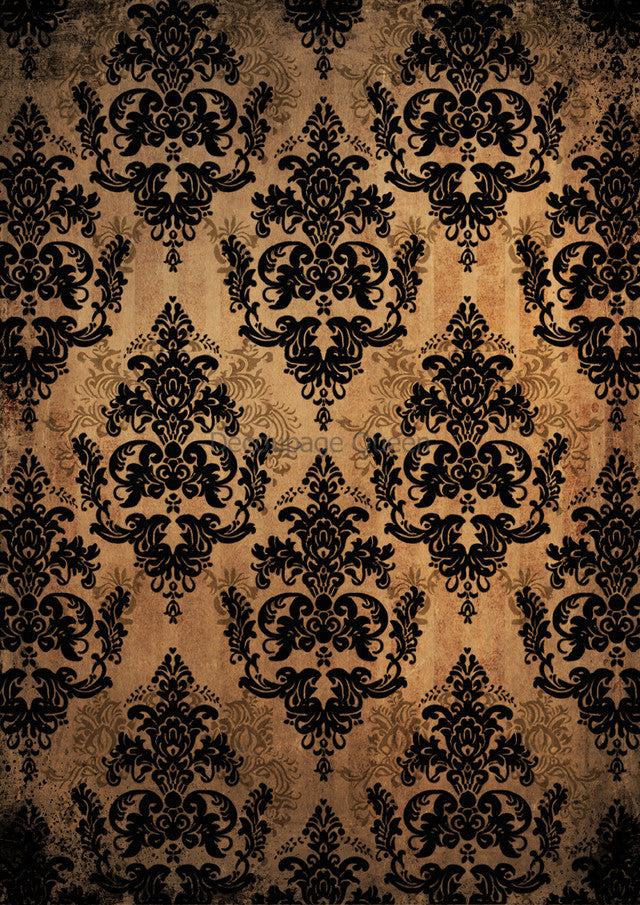 Gothic Damask Rice Paper - Decoupage Queen