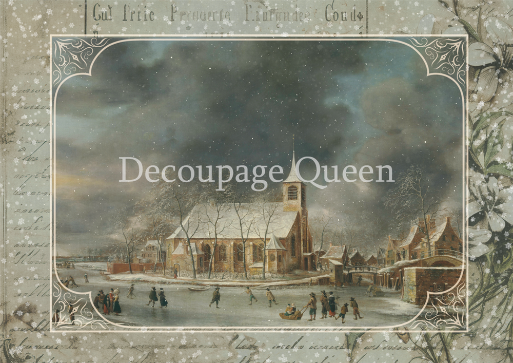 Dainty and the Queen - Winter's Joy Rice Paper