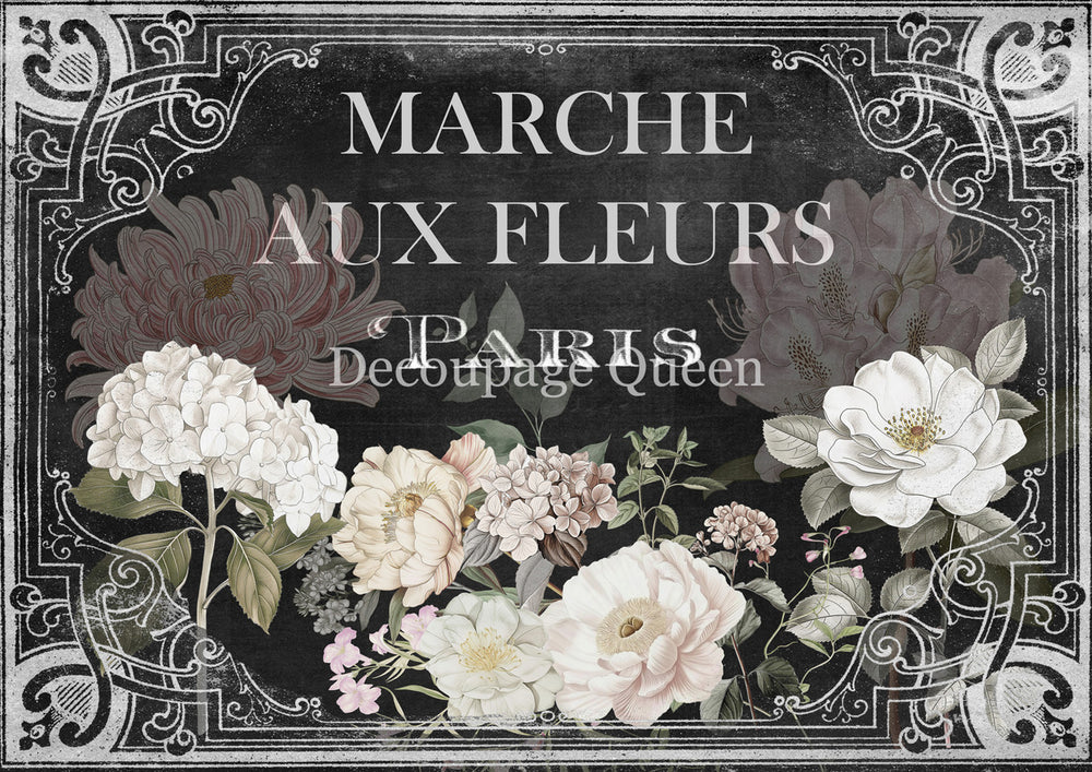 Dainty and the Queen - Marche Aux Fleurs Rice Paper