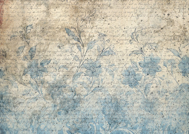 Iveta Ziendina - Vintage Blue Rice Paper