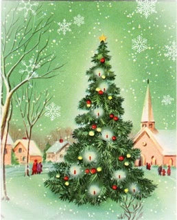 Ellen J. Goods - Village Tree Rice Paper - Decoupage Queen
