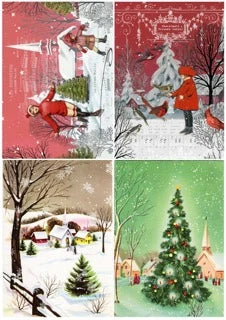 Ellen J. Goods - Holiday Post Rice Paper - Decoupage Queen