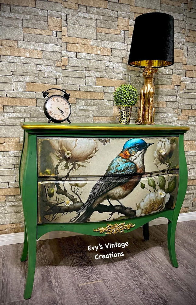 Sweet Bird in Blue - Decoupage Paper - MINT/GGS