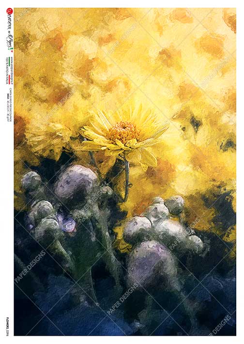 Flowers 0059 (Daisy Sunshine) Rice Paper - Paper Designs