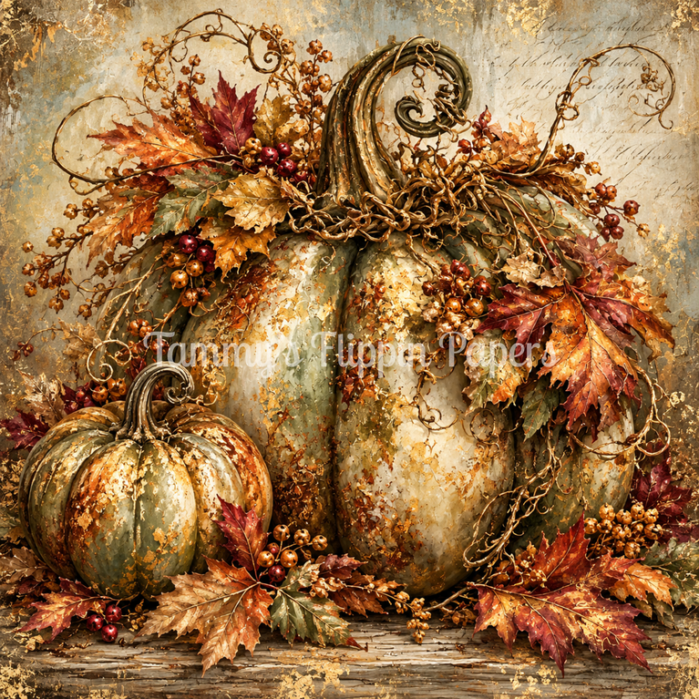Gilded Gathering Decoupage Paper - Flippin Furniture
