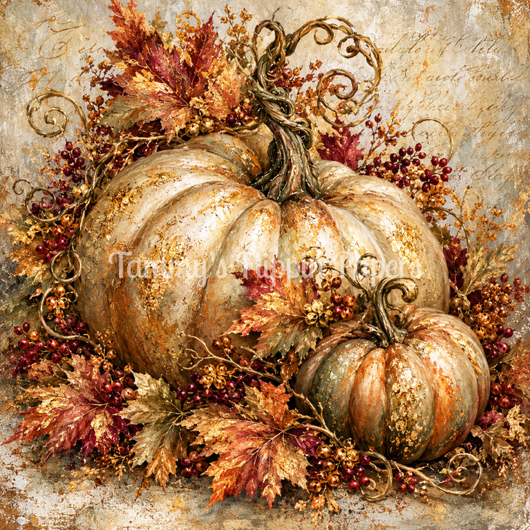 Golden Bounty Decoupage Paper - Flippin Furniture