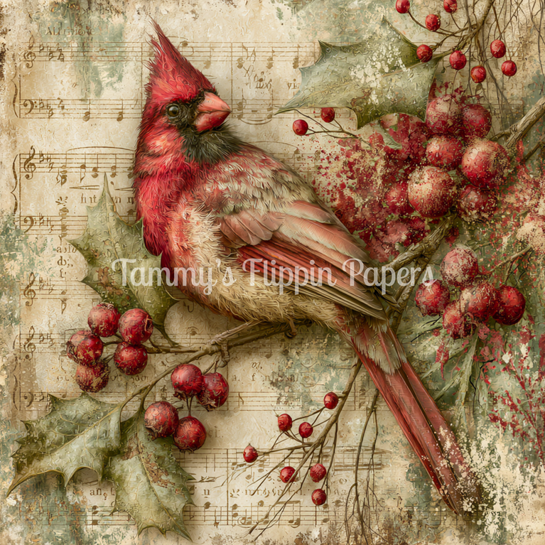 Holiday Melody (Right) Tissue Paper - Flippin Furniture