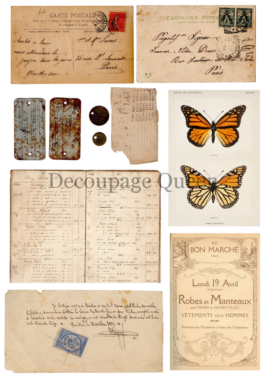 Sunflower Ephemera Journal Pack - Decoupage Queen