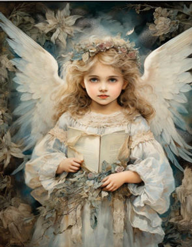 Blue Christmas 1 Rice Paper - LaBlanche