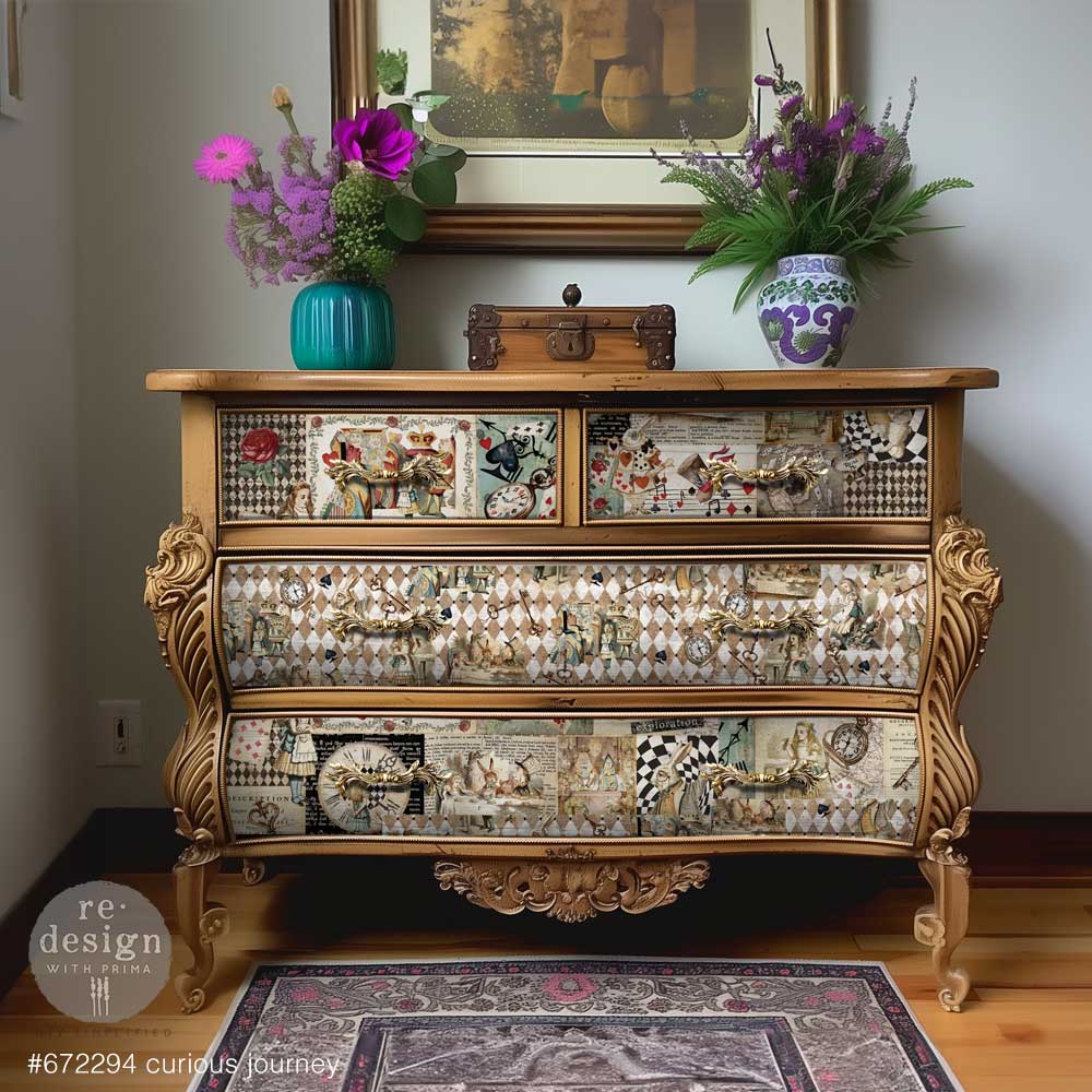 Curious Journey Decoupage Decor Tissue Paper - ReDesign with Prima