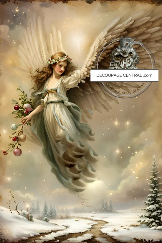 Our First Angel A4 Rice Paper (DC129) - Decoupage Central