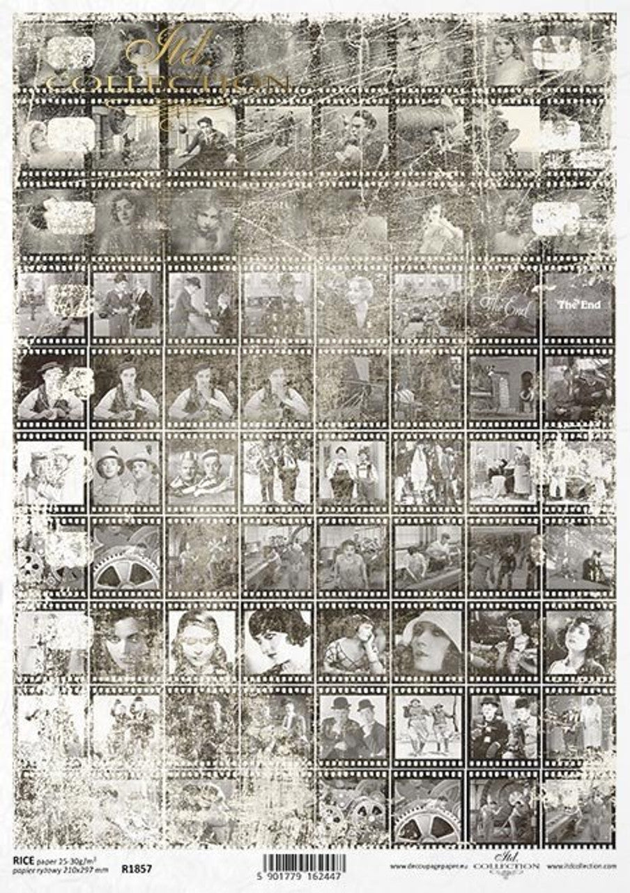 Vintage Movie Reels Rice Paper (R1857) - ITD Collection