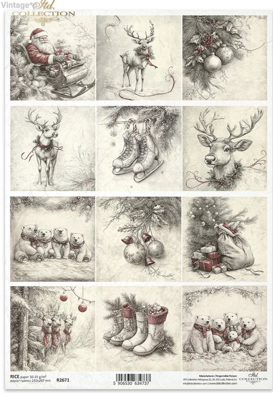 Woodland Wishes (R2671) Rice Paper - ITD Collection
