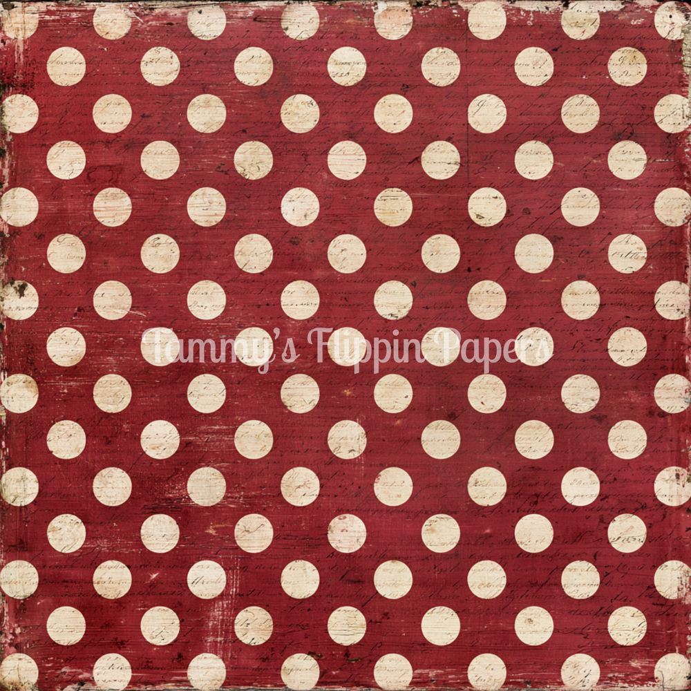 Red & Cream Dots Tissue Paper - Flippin Furniture