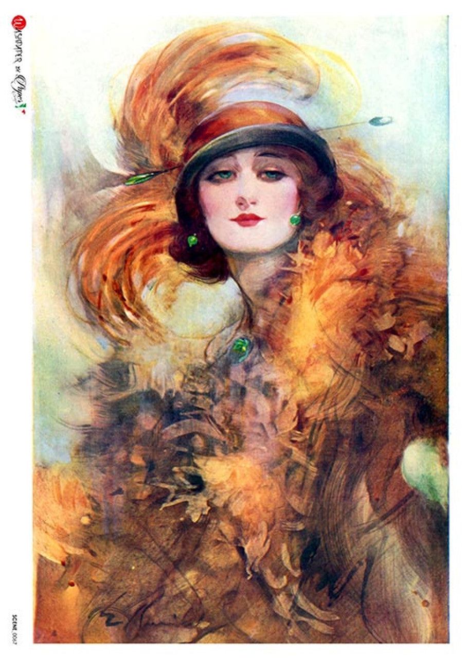 Scene 0067 Rice Paper- Decoupage Queen