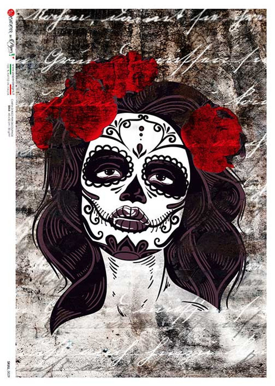 Skull 0029 Rice Paper - Paper Designs
