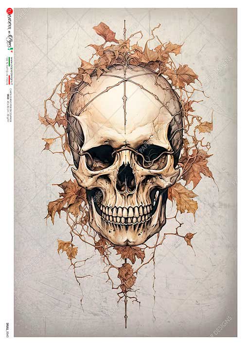 Skull 0043 Rice Paper - Paper Designs