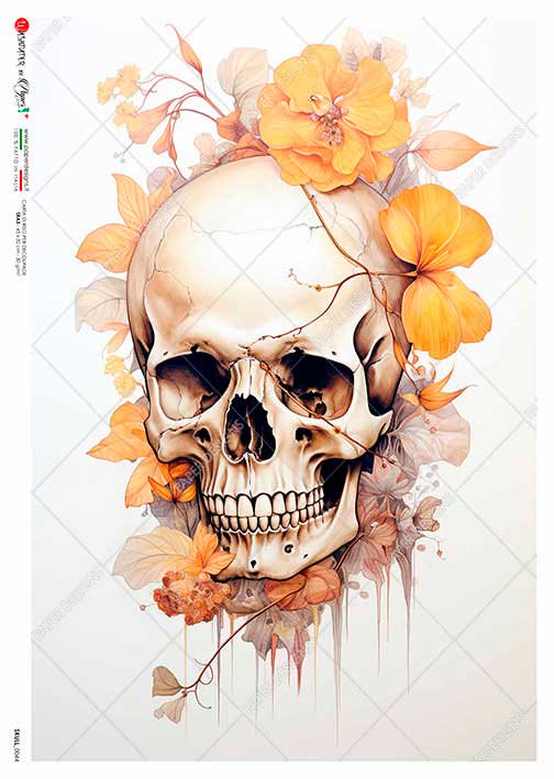 Skull 0044 Rice Paper - Paper Designs