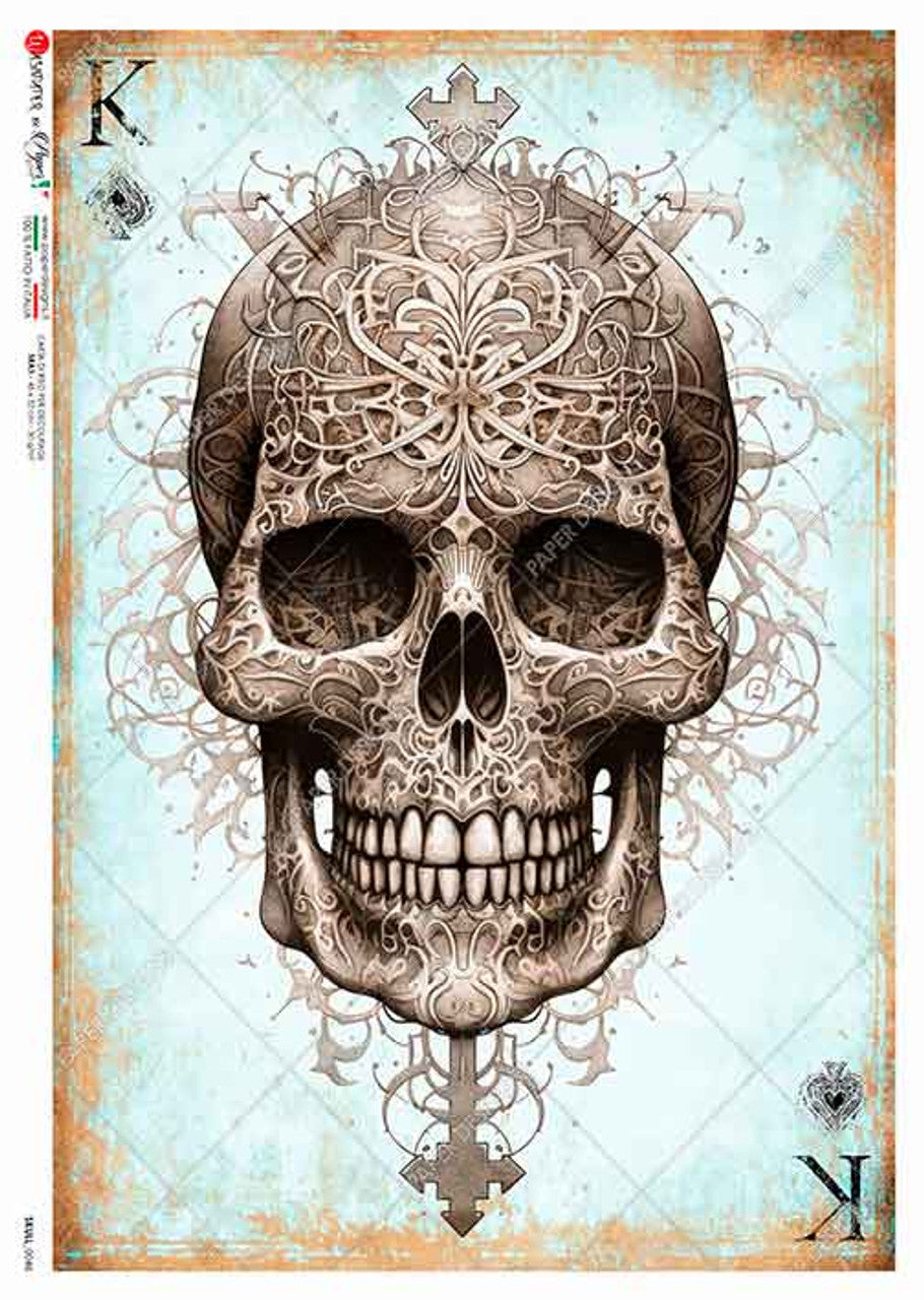 Skull 0046 Rice Paper - Paper Designs
