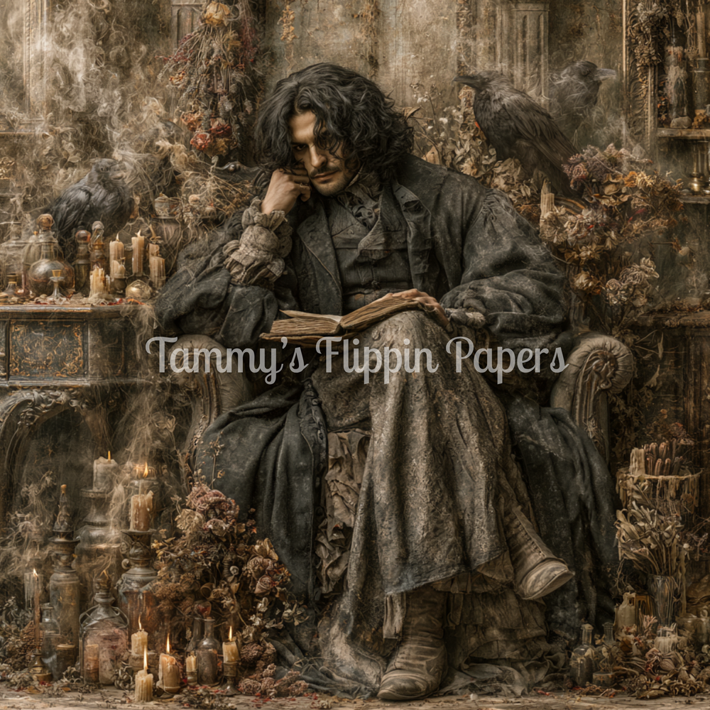 Scholar of Shadows Decoupage Paper - Flippin Furniture