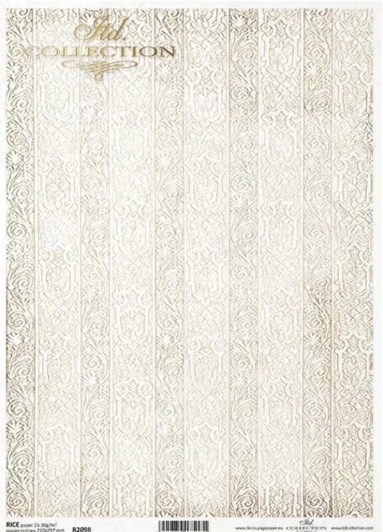 Vintage Wallpaper Rice Paper (R2098) - ITD Collection