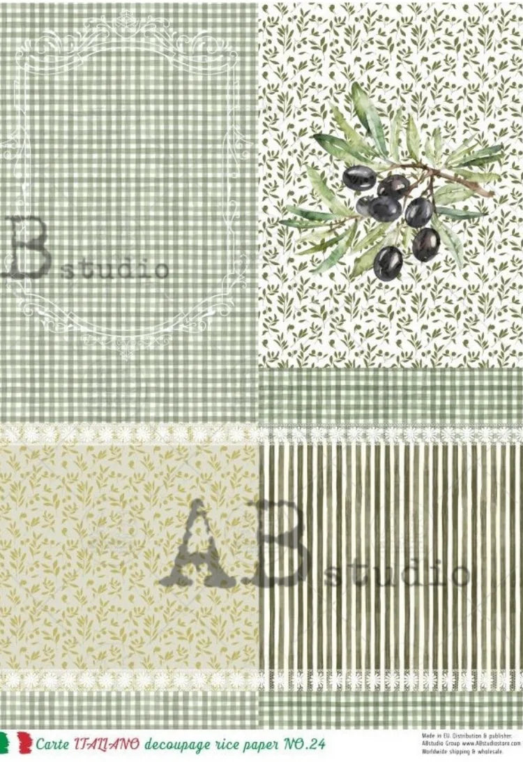 Carta da Parati (#24) Rice Paper- Carte Italiano