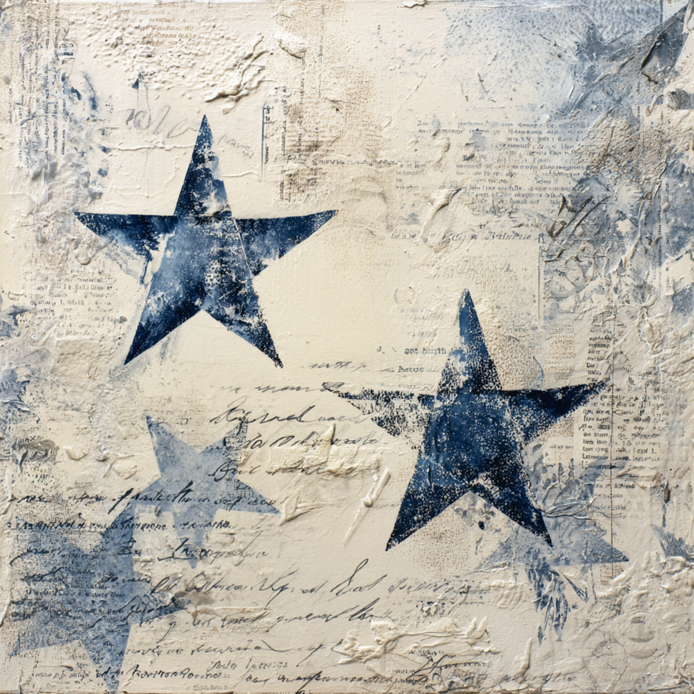 Stars & Script Tissue Paper - Flippin Furniture