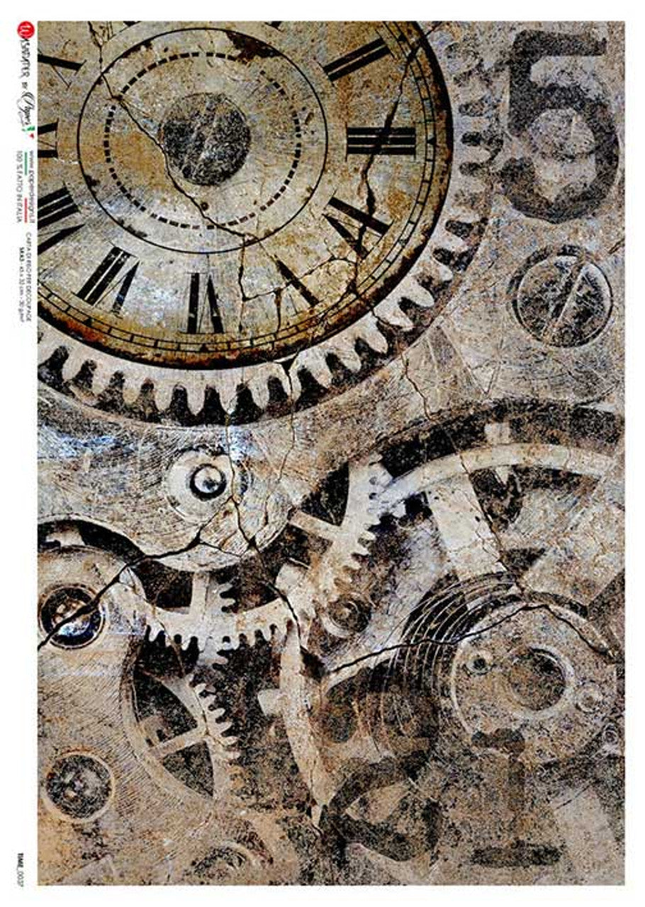 Time 0037 Rice Paper - Decoupage Queen