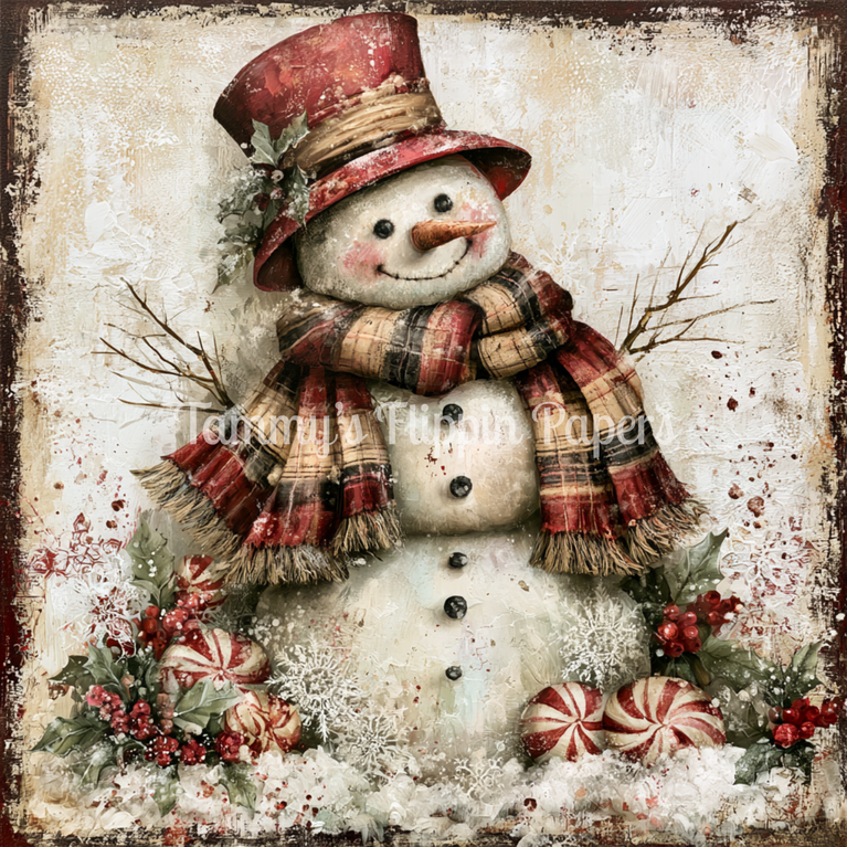 Frosty Snowman Tissue Paper - Flippin Furniture