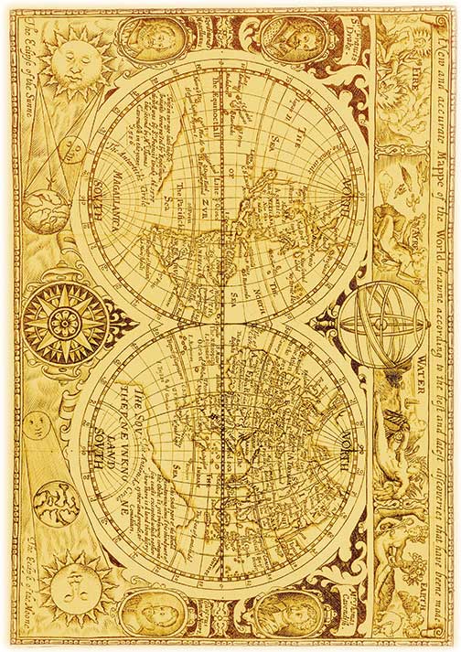 Map Rice Paper - Paper Designs