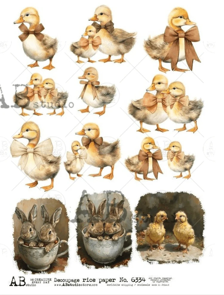 Cute Easter Multi (#6334) Rice Paper - AB Studios