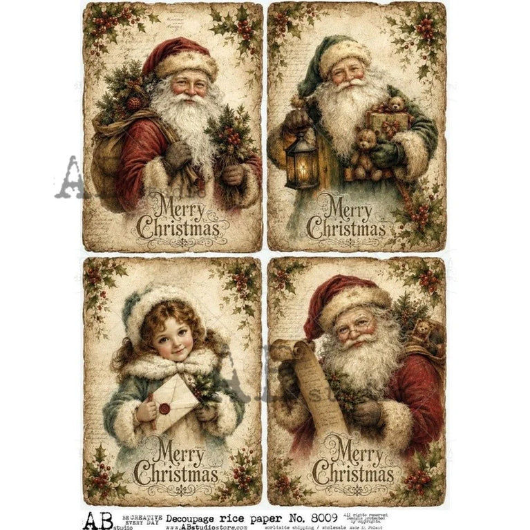 Letters to Santa (#8009) Rice Paper- AB Studios