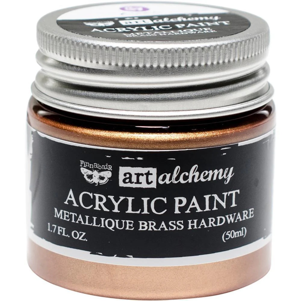 Brass Hardware Metallique Acrylic Paint - ReDesign with Prima/Prima Marketing