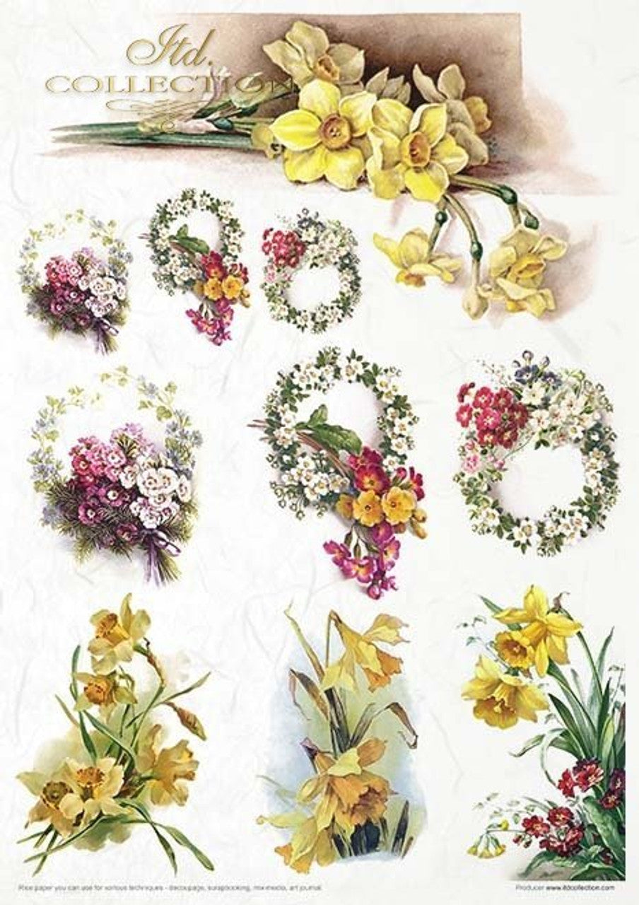 Spring Impressions Paper Pack (11 Papers) - Decoupage Queen