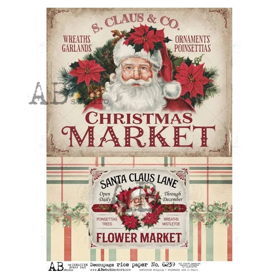 Santa Claus & Co. Christmas Market (#6239) Rice Paper - AB Studio