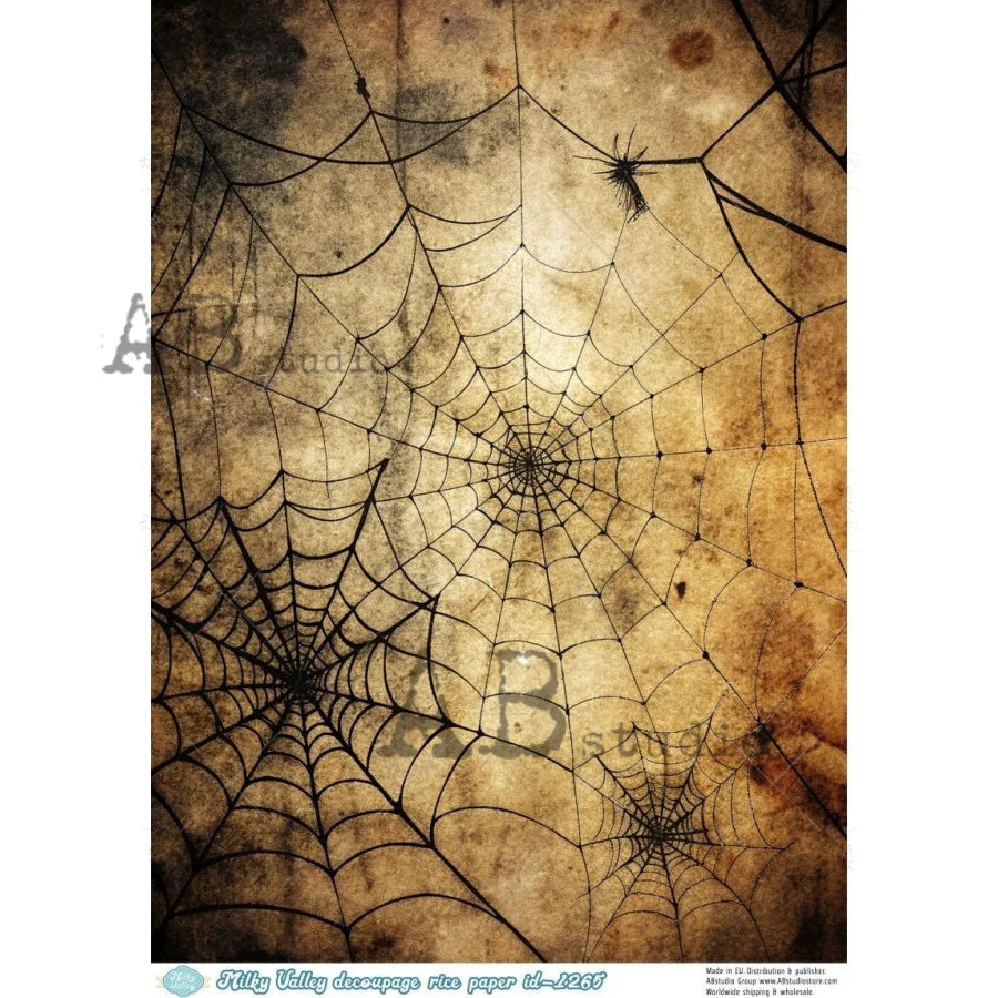 Haunted Webs (#ID1265) Rice Paper - Milky Valley