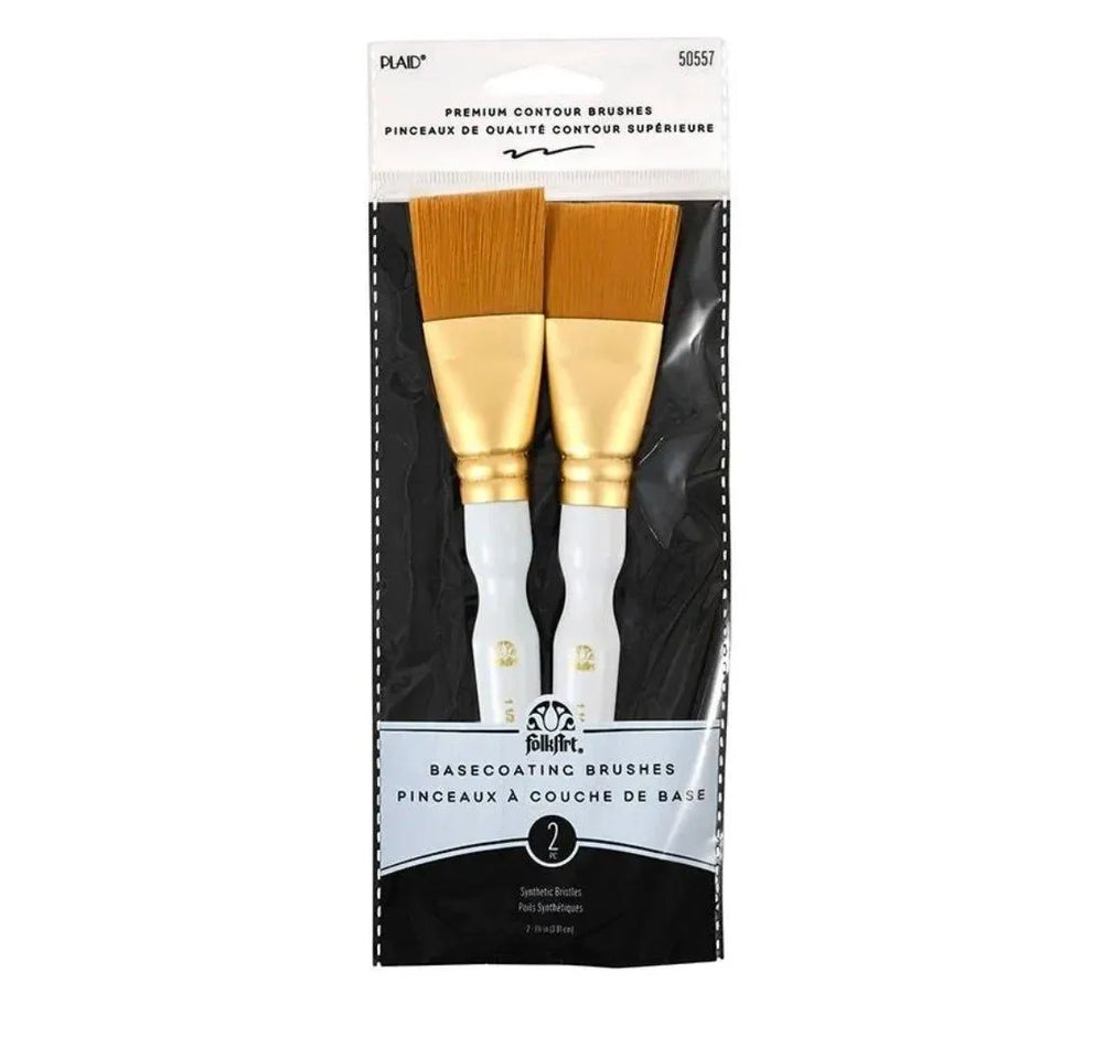 FolkArt Golden Taklon Brush (Set of 2) - NTS