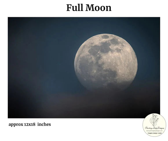 Full Moon Decoupage Paper - Painting Lady Designs