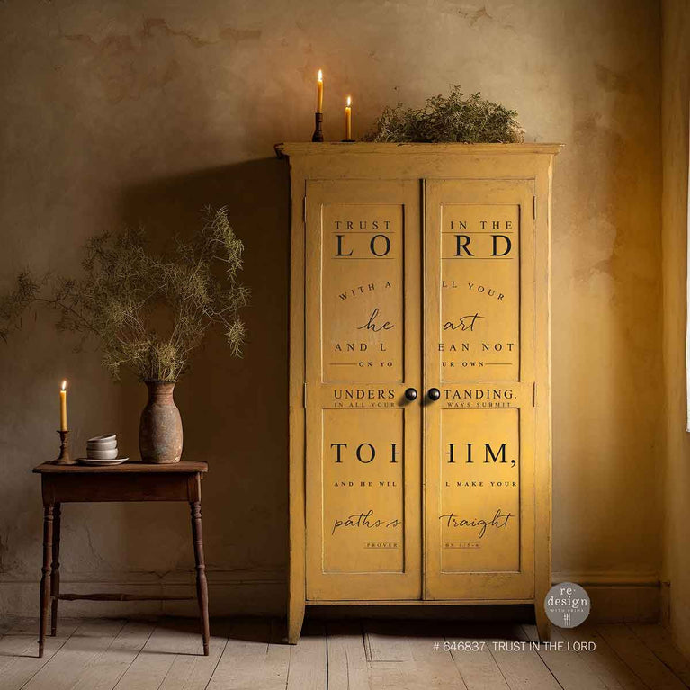 Trust in the Lord Decor Transfer - ReDesign with Prima