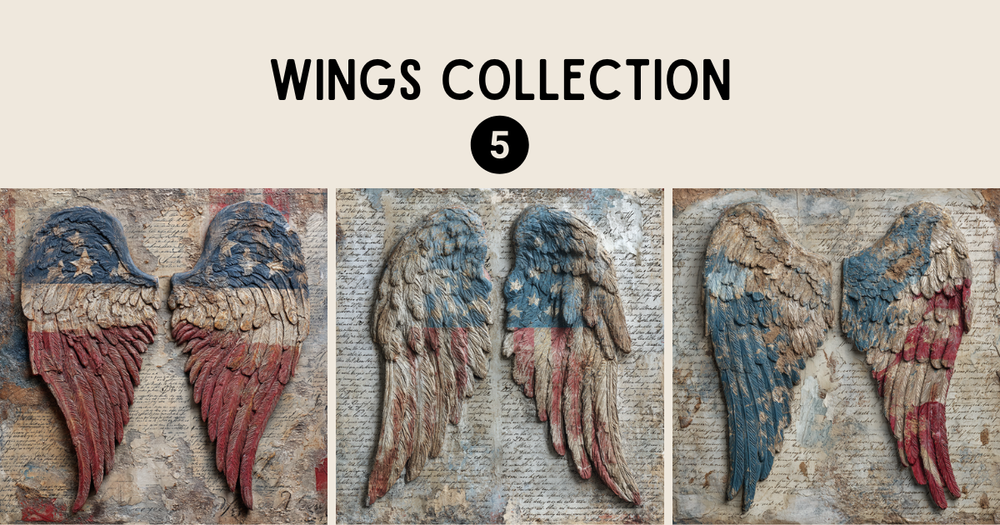 Wings Collection – Patriotic Paper Bundle 5 (Set of 3)