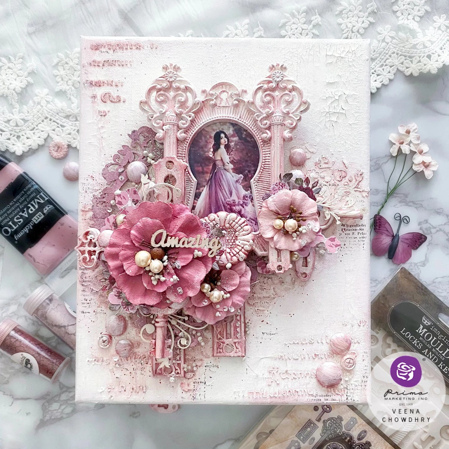 Locks & Keys Mould by Finnabair - ReDesign with Prima