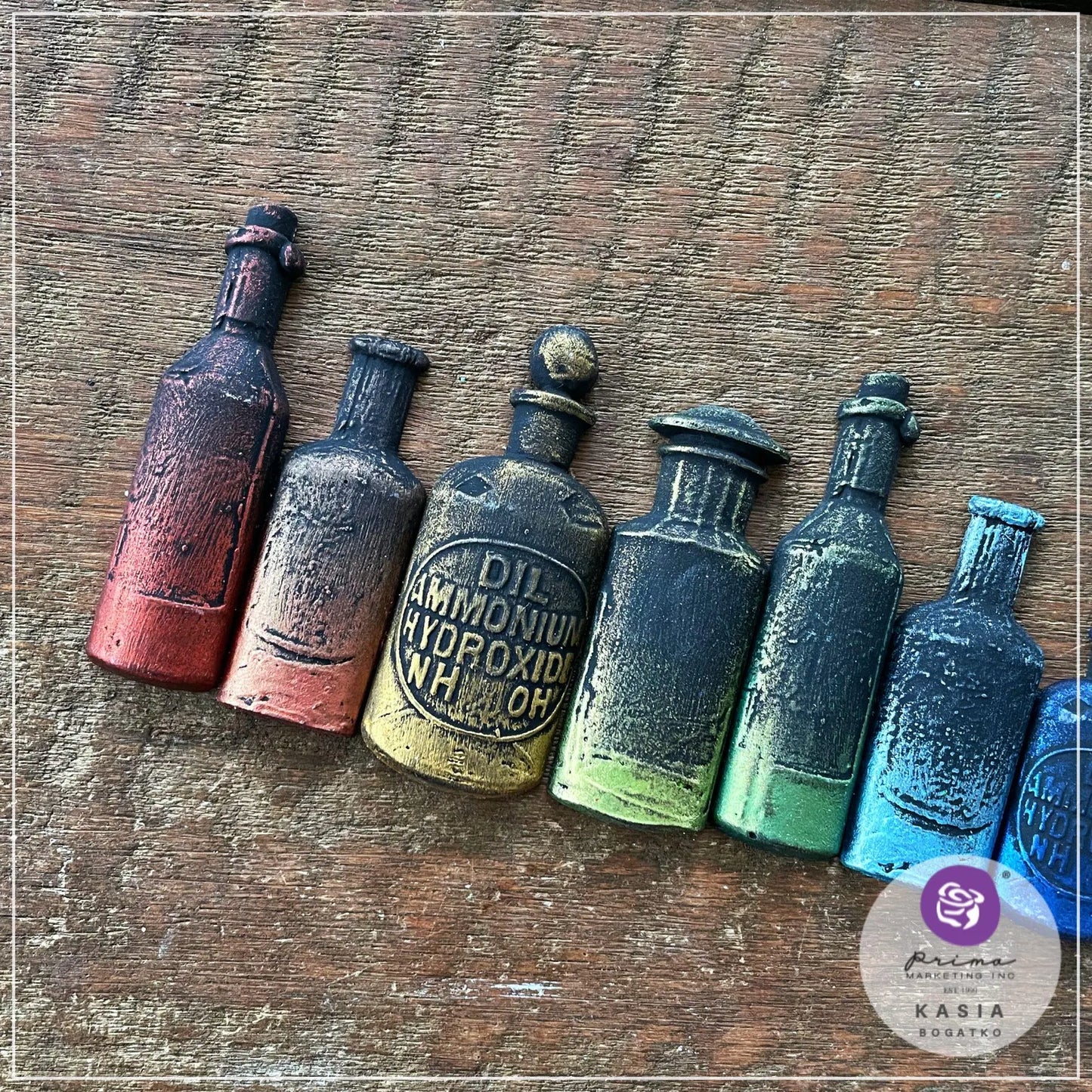 Apothecary Bottles Mould by Finnabair - ReDesign with Prima/Prima Marketing