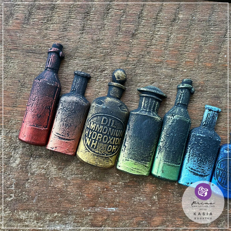 Apothecary Bottles Mould by Finnabair - ReDesign with Prima/Prima Marketing