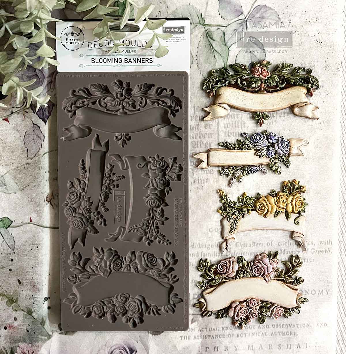 Blooming Banners Decor Mould - ReDesign with Prima