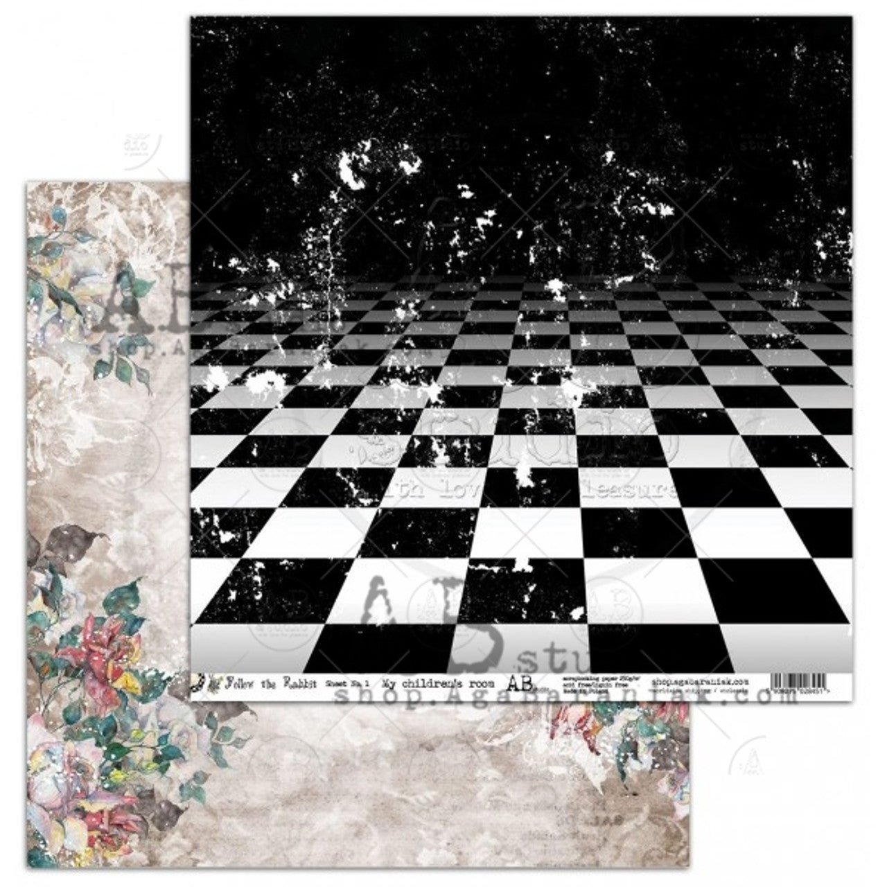 Follow the Rabbit Papers, 12"x12" - AB Studios