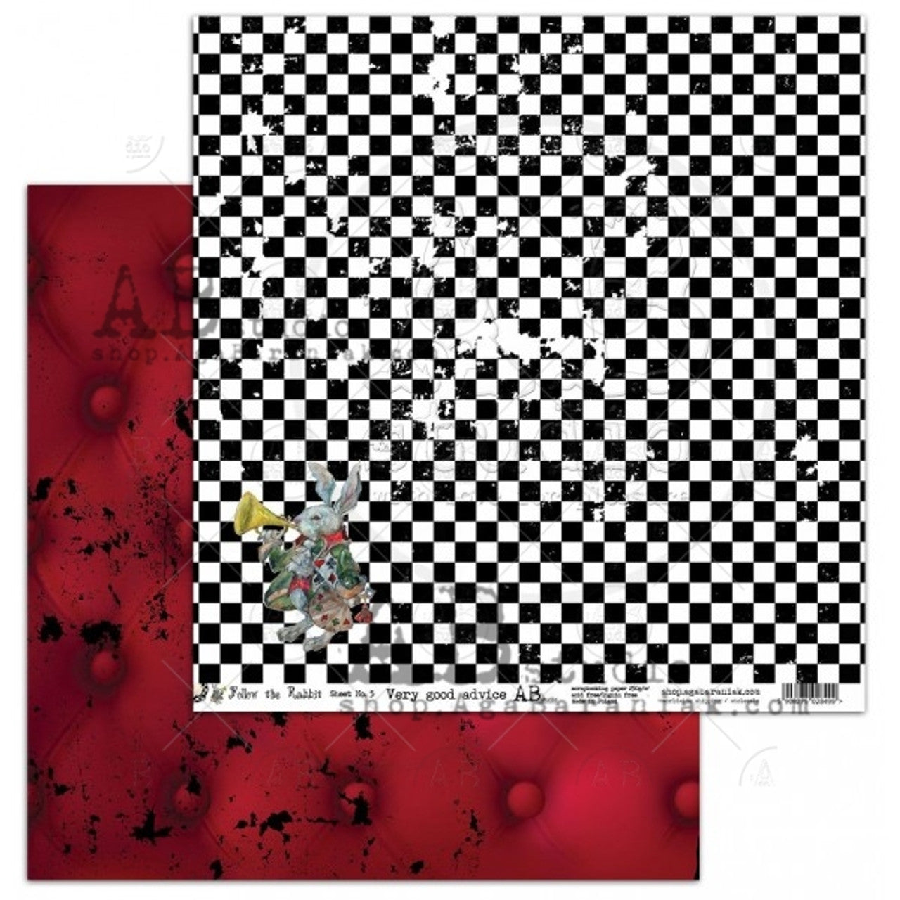 Follow the Rabbit Papers, 12"x12" - AB Studios