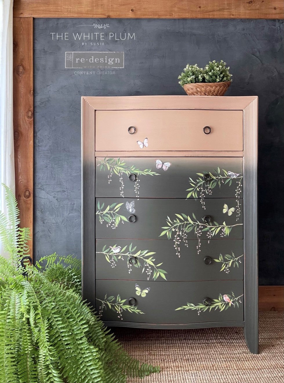 Spring Branch Decor Transfer - ReDesign with Prima