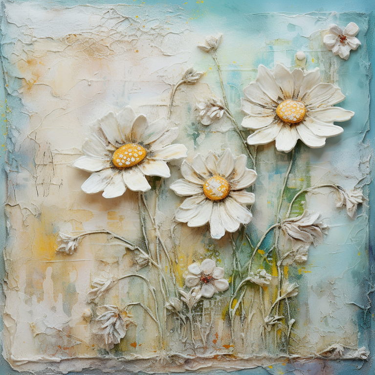 Textured Daisies Tissue Paper - Flippin Furniture